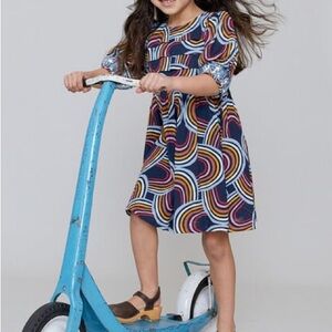 NWT Pink Chicken Girls Evelyn Rainbow Dress